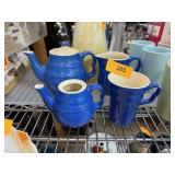 VINTAGE ART DECO POTTERY TEAPOT / PITCHER