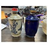 2PC CHINESE OPIUM / SNUFF JARS NOTE