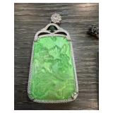LARGE CARVED JADE PENDANT