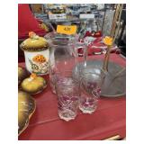 VINTAGE PITCHER & GLASSES MORE