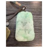 LARGE CHINESE CARVED JADE PENDANT
