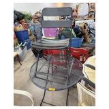 FOLDING METAL TABLE & CHAIR