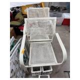 2PC METAL PATIO CHAIRS