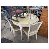 VTG FRENCH PROVINCIAL KITCHEN TABLE 2 CHAIRS