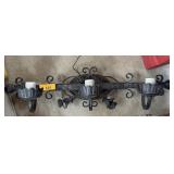 VINTAGE IRON WALL MOUNT LIGHT FIXTURE