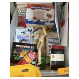 BIN OF MIXED ART SUPPLY