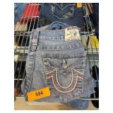 TRUE RELIGION CAPRI  JEANS SZ 30