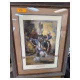 FRAMED NATIVE AMERICAN PRINT LESLIE B DEMILLE
