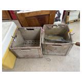 2PC VINTAGE MLK CRATES TENNIS RACQUET / DOORS