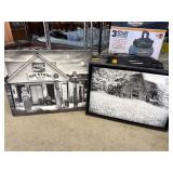 Two Black and White Canvas Prints