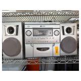 Compact Stereo System with 6-CD Changer and Speake