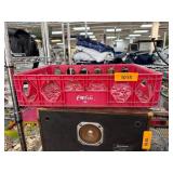 Pink Coca-Cola Plastic Bottle Crate