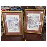 Framed Prints Depicting Williamsburg Scenes