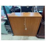 WHB West German Mid-Century Wood Cabinet With Shel