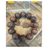 Wooden Prayer Beads with Engraved Plaque