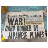 Honolulu Star-Bulletin December 7, 1941 Newspaper