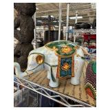 Hand-Painted Ceramic Elephant Figurine