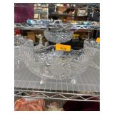 Pressed Glass Bowls and Compote Dish