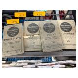 Four Rand McNally Vest Pocket Maps, 15-Cent Editio