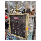 Rectangular Wall Clock With Paris Design