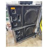 Q Power Dual Speaker Cabinets with Grills
