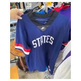 Nike USA Soccer Blue T-Shirt with Red and White St