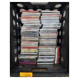 Music CDs in Plastic Crate