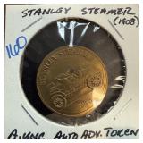 STANLEY STEAMER ADVERTISING TOKEN