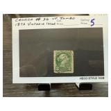 #36 CANADA JUMBO 1872 VICTORIA ISSUE STAMP