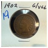 1902 Indian Head Penny in G/VG Condition