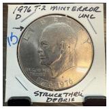 1976-D Eisenhower Dollar Mint Error, UNC