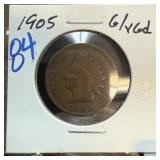 1905 INDIAN HEAD PENNY CENT