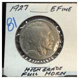 1927 BUFFALO NICKEL HIGH GRADE
