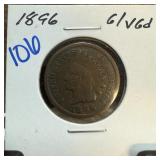 1896 INDIAN HEAD PENNY CENT