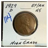 1929-D WHEAT PENNY CENT HIGH GRADE
