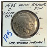 1935-D BUFFALO NICKEL DOUBLE STRUCK
