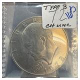 1972 TYPE 3 UNC IKE DOLLAR