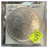 1904 MORGAN SILVER DOLLAR BETTER