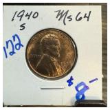 1940-S WHEAT PENNY CENT HIGH GRADE