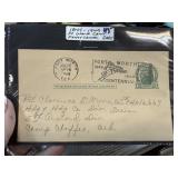 1849-1949 FT WORTH CENTENNIAL FANCY CANCEL P CARD