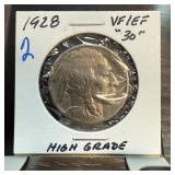 1928 Buffalo Nickel in VF/EF High Grade