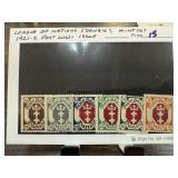 1921-2 LEAGUE OF NATIONS 1921-2 POST WWI ISSUE