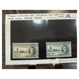 1946 WW2 TURKS CAICOS MINT NH SET 1946 WWII PEACE