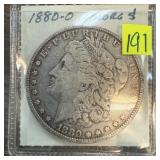 1880-O MORGAN SILVER DOLLAR