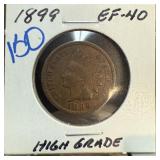 1899 INDIAN HEAD PENNY CENT HIGH GRADE