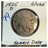 1925-D BUFFALO NICKEL SCARCE DATE