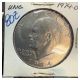 1974-O UNC IKE DOLLAR