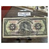 1954 MEXICO 5 PESOS