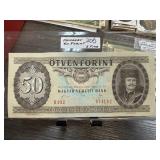 HUNGARY 50 FORINT CURRENCY NOTE