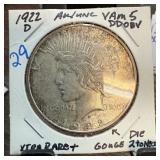 1922-D Peace Dollar VAM-5 DDO Variety